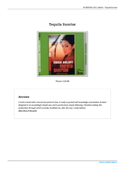 Read PDF ~ Tequila Sunrise ~ JBJLOVPBWDPW