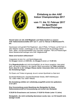 AAE 2017 - Archery Association Europe
