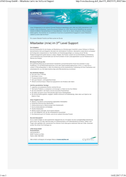 i FAO Group GmbH -- Mitarbeiter m 1