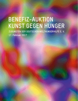 benefiz-auktion kunst gegen hunger