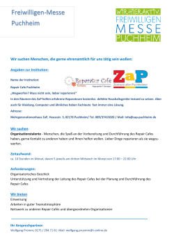 Freiwilligen-Messe Puchheim - ZaP