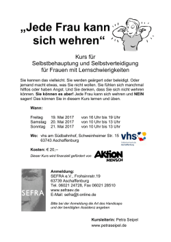 Jede Frau kann sich wehren