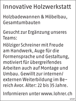 Innovative Holzwerkstatt