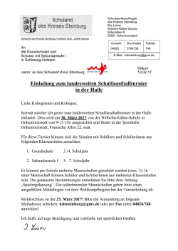 Hallenfaustballturnier 2017