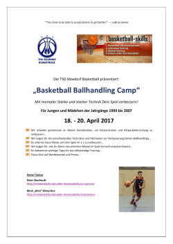 Basketball Ballhandling Camp - basketball