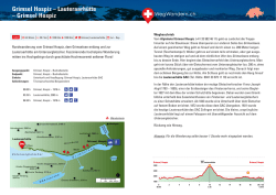 Grimsel Hospiz &ndash; Lauteraarh&uuml;tte &ndash; Grimsel Hospiz