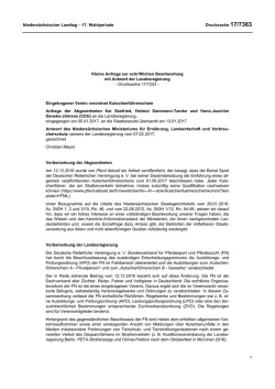 Drucksachen allgemein - Nieders&auml;chsischer Landtag
