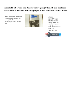 Ebook Read Wenn alle Bruder schweigen (When