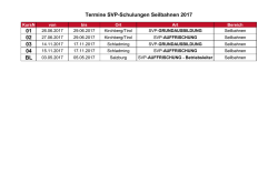 Termine SVP-Schulungen Seilbahnen 2017 01 02 03 04 BL