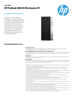 HP ProDesk 400 G4 Microtower-PC