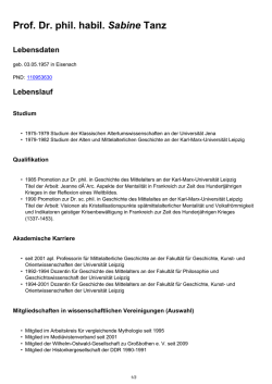 Prof. Dr. phil. habil. Sabine Tanz