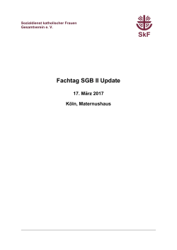 Fachtag SGB II Update - (SkF)