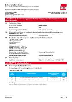 Sicherheitsdatenblatt (CH_DE)