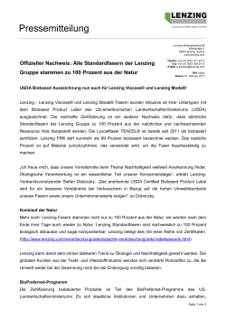 Press Release Lenzing Group D