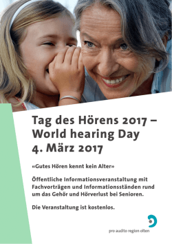 Tag des Hörens 2017 – World hearing Day 4