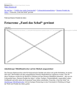 Fetacreme &mdash;Fanti das Schafﬁ gewinnt