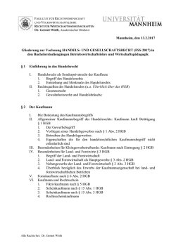 Gliederung