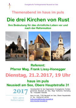 Die drei Kirchen von Rust