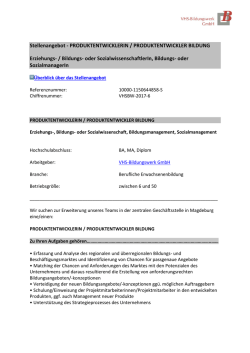 VHS-Bildungswerks GmBH, Magdeburg