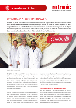 JOWA - ROTRONIC AG