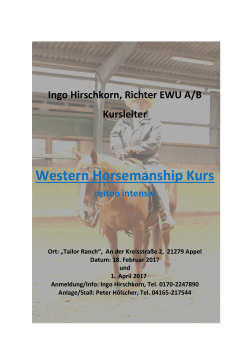Western Horsemanship Kurs - ewu