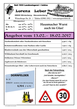 Hausmacher Wurst auch im Glas!