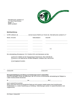 Heimatfreunde Landstuhl e.V. z.H. Herrn Frank Zimmer Ringstr. 11