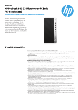 HP ProDesk 600 G3 Microtower-PC