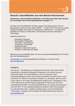 Infosheet start2grow