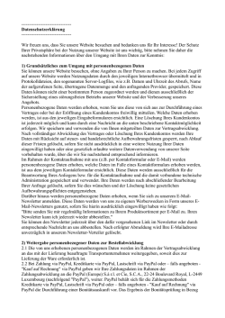 Datenschutz - Zeichne deine kleidung