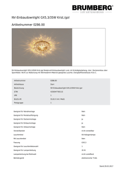 NV-Einbaudownlight GX5,3/35W Krist./gol Artikelnummer 0286.00
