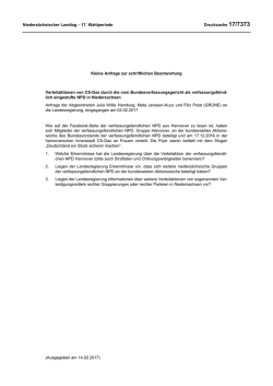 Drucksachen allgemein - Nieders&auml;chsischer Landtag