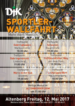 Plakat Wallfahrt 2017