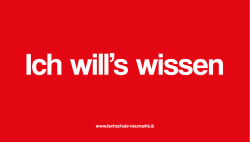 Ich will`s wissen