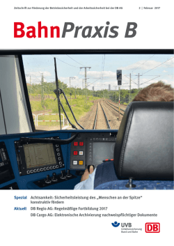 BahnPraxis B - Unfallversicherung Bund und Bahn