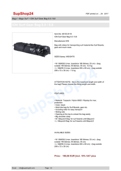 ION Surf Gear Bag 6.0 / 6.8