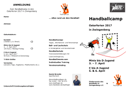 Handballcamp - kopfleger.de