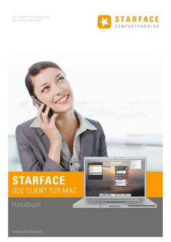 STARFACE UCC Client für Mac