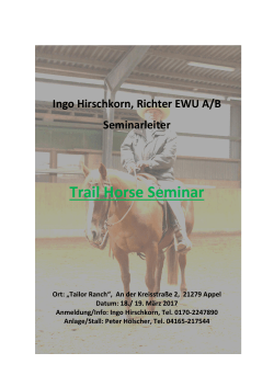Trail Horse Seminar - ewu