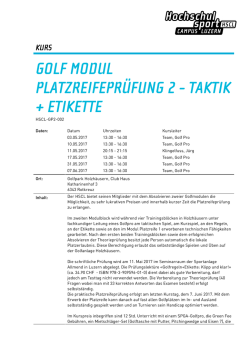 golf modul platzreifepr&uuml;fung 2 - taktik + etikette