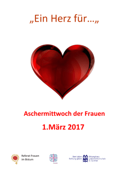 Ein Herz f&uuml;r...Aschermittwoch der Frauen - Frauenbund