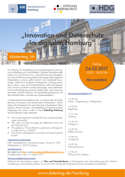Innovation und Datenschutz im digitalen Hamburg