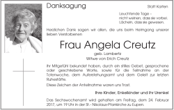 Frau Angela Creutz - Grenz-Echo