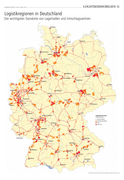 Logistikregionen in Deutschland