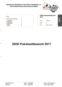 ISHD Pokalwettbewerb 2017