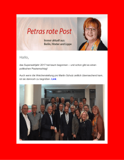 25.01.2017 Petras Rote Post 01 2017 als PDF
