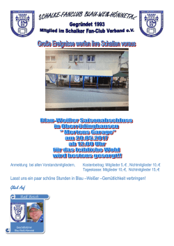 Gl&uuml;ck Auf - Blau-Wei&szlig;