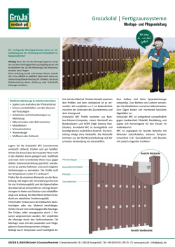 GroJaSolid | Fertigzaunsysteme