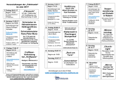 Jahresprogramm 2017