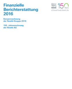 Finanzielle Berichterstattung 2016